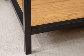 Polica Slim Line 185x135cm dub divoký čierny