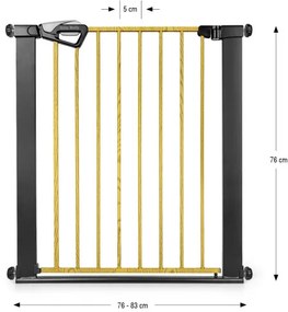 Bezpečnostná zábrana GUARDY čierna / prírodná