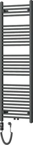 Mexen Mars, elektrické vykurovacie teleso 1500 x 500 mm, 600 W, antracitová, W110-1500-500-2600-66