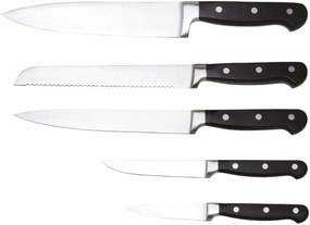 Sada kuchynských nožov z nehrdzavejúcej ocele s dreveným stojanom SSW 6 ks