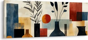 Obraz - Kubistické vázy (120x50 cm)