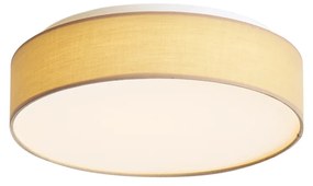 Inteligentné stropné svietidlo béžové 35 cm vrátane LED a diaľkového ovládania - Flat Drum