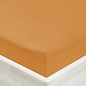 Detské jersey napínacie prestieradlo do postieľky JR-022 Okrové 60 x 120 x 10 cm - do postieľky