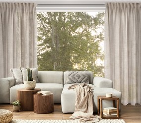 ZÁVES NA PÁSKE ALEKSA 140X270 CM BÉŽOVÁ