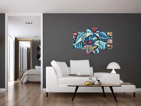 Obraz – Kreslené vodné zvieratká (90x60 cm)