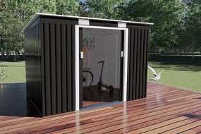 Záhradný domček plocha 261 x 181 cm (šedá)