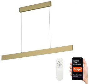 Immax Neo 07128L-LED Stmievateľný luster LISTON zlatá LED/18W/230V ZigBee +DO Tuya