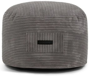 Tmavosivý menčestrový taburet Om 60 – SLOWDOWN