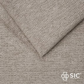 Sivá/hnedá čalúnená dvojlôžková posteľ bez roštu 180x200 cm Smart – Meise Möbel