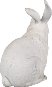 Béžová antik dekorácia socha králik - 15*11*21 cm