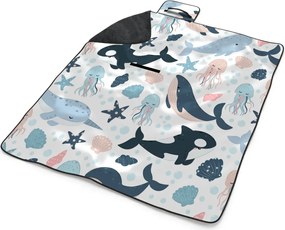 Sablio Plážová deka Detský morský svet: 200x140 cm