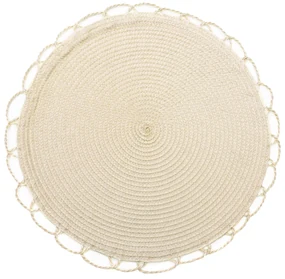 SADA 6KS PRESTIERANIE NA STÔL TINA 38 X 38 CM BÉŽOVÁ