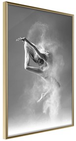 Artgeist Plagát - Ballerina [Poster] Veľkosť: 20x30, Verzia: Zlatý rám s passe-partout
