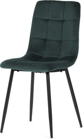 Jedálenská stolička látka vintage/kov CT-281 Farba: Čierna
