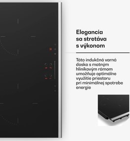 Klarstein Verosteel indukčná varná doska | Elegantná, minimalistická, výkonná | 4 varné zóny | 7400 W | 60 cm