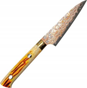 Takeshi Saji Obb Black Ručne kovaný VG-10 Color Japonský lúpací nôž 9 cm