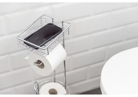Stojan na toaletný papier z pochrómovanej ocele v striebornej farbe – Wenko