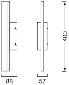 Osram-LED Stmievateľné osvetlenie zrkadla ORBIS MIRROR LED/6,8W/230V 40 cm IP44