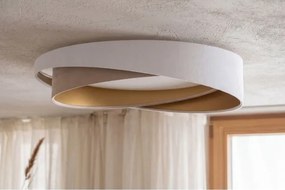 LED stmievateľné stropné svietidlo SM. GALAXY M. 24W/230V pr. 55 cm biela/béžová/zlatá + DO