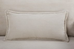 Rozkladacia pohovka APARTMENT 215 cm rebrovaná béžová