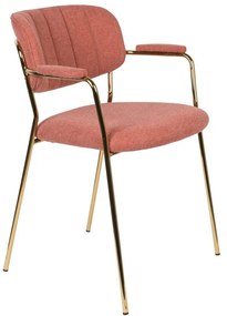 Ružové jedálenské stoličky v súprave 2 ks Jolien – White Label