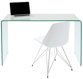 Clear Club písací stôl 125x60 cm sklo