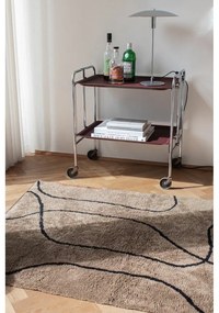 Hnedý prateľný bavlnený koberec 100x140 cm Shadow – Mette Ditmer Denmark