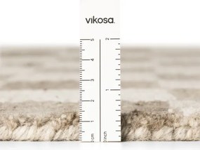 Koberec BOHO Quadra kremový / hnedý