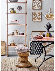 Hnedé závesné svietidlo so skleneným tienidlom ø 30 cm Azizi – Bloomingville