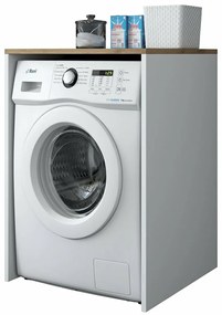 Skriňa nad práčku Duma White and Walnut