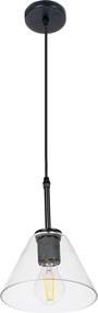 Toolight Toolight, závesné svietidlo 1xE27 APP1178-1CP, čierna, OSW-40014