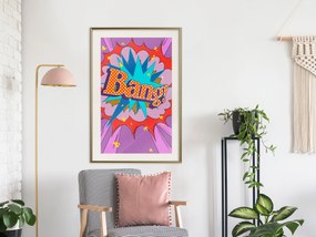 Artgeist Plagát - Bang! [Poster] Veľkosť: 20x30, Verzia: Čierny rám s passe-partout