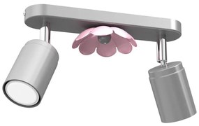 Bodové svietidlo FLOWER 2xGU10/8W/230V matný chróm