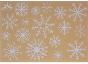 DECOLED Dekoratívna nálepka na okno A3 vločky