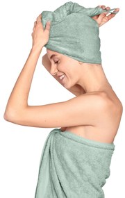 Uterákový turban, svetlomodrý