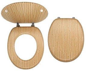 FERRO - WC sedadlo z MDF, bambusový dekor