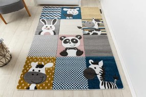 Koberec PETIT ZOO ZVIERATKÁ krém / sivý