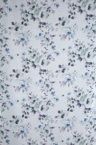Dekorstudio Dekoračný etamínový záves NALA s motívom štetcom maľovaných kvetov 135x250cm