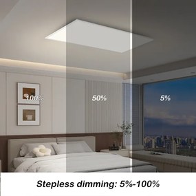 Brilagi - stmievateľné LED stropné svietidlo SLIMFRAME LED/80W/230V 120x60 cm biele + diaľkové ovládanie