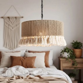 Toolight Toolight, stropné svietidlo 40cm, 1xE27, APP1735-1CP, čierna-hnedá, OSW-05121