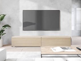 TV skrinka Dlone 180, Farby: dub gaja / lamely dub gaja, Osvetlenie: osvetlenie LED biele