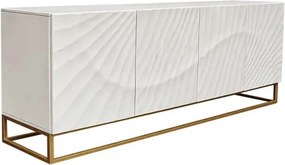 Dizajnová komoda Shayla 177 cm biele mango