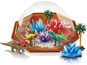 Dinosaurie terárium s kryštálmi