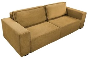 Rozkladacia trojmiestná pohovka s úložným priestorom RONDA, oranžová