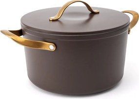 Elmich Nepriľnavý keramický hrniec Zen Ø 20 cm – hnedo-zlatý