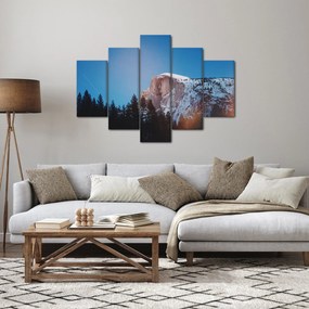 Obraz - Nočný vrchol hôr (150x105 cm)