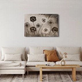 Obraz - Kreslené kvety (90x60 cm)