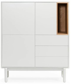 Krémovobiela komoda 100x120x40 cm Corvo – Teulat