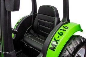 LEAN CARS Elektrický traktor A011 24V, zelený