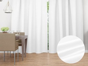 Biante Saténový záves LUX-040 Biely 140x150 cm